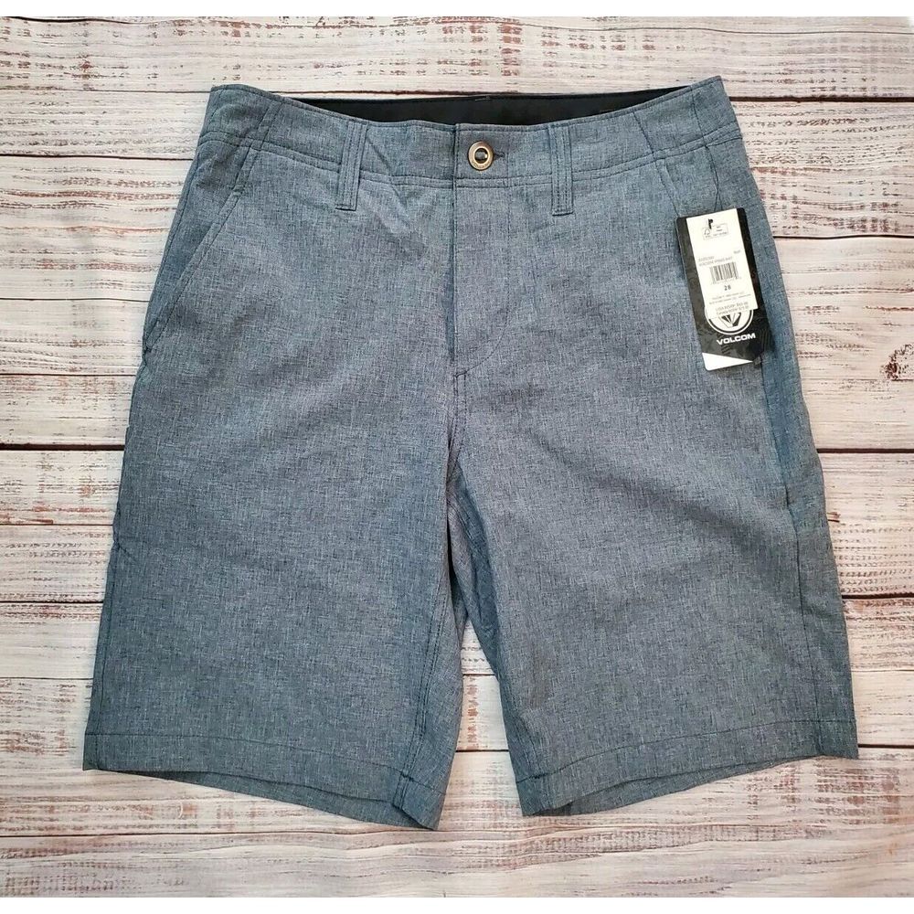 28 Volcom Men's Kerosene Quick Dry Hybrid Short Gray Graphite